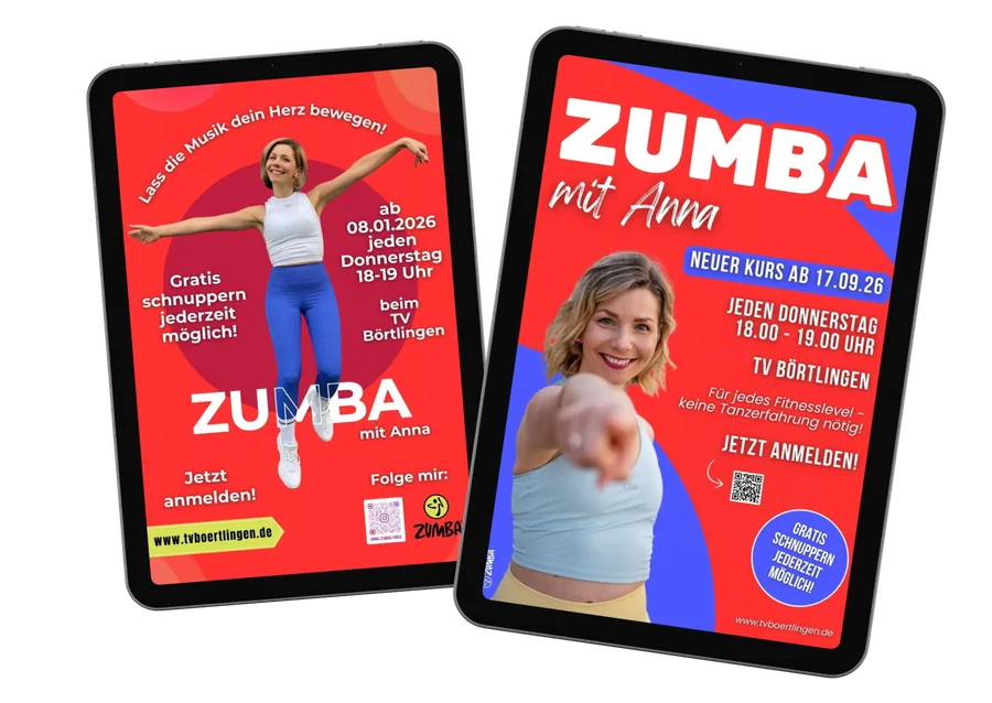 Flyer & Plakate für Zumba-Kurs